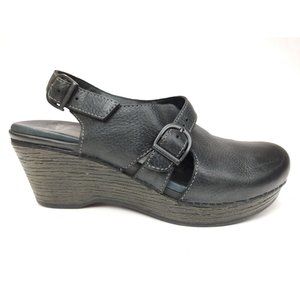 Dansko Vinnie Slingback Clog Black Comfort Women's Size 40 US 9.5-10 Nursing
